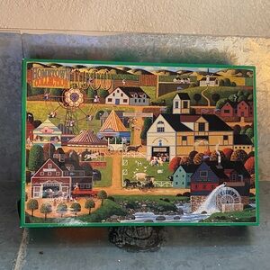 Hometown Collection 10,000-Piece Jigsaw Puzzle - Colorful Village Art